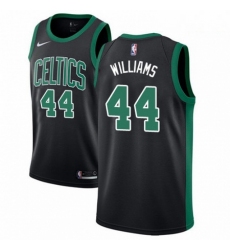 Mens Nike Boston Celtics 44 Robert Williams Swingman Black NBA Jersey Statement Editi