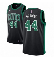 Mens Nike Boston Celtics 44 Robert Williams Swingman Black NBA Jersey Statement Edition 
