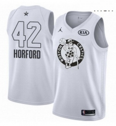 Mens Nike Jordan Boston Celtics 42 Al Horford Swingman White 2018 All Star Game NBA Jersey
