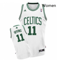 Womens Adidas Boston Celtics 11 Kyrie Irving Swingman White Home NBA Jersey 113