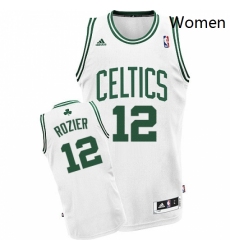 Womens Adidas Boston Celtics 12 Terry Rozier Swingman White Home NBA Jersey 