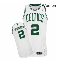 Womens Adidas Boston Celtics 2 Red Auerbach Authentic White Home NBA Jersey