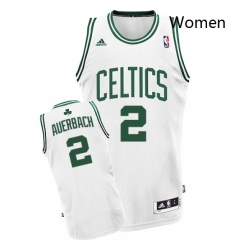 Womens Adidas Boston Celtics 2 Red Auerbach Swingman White Home NBA Jersey