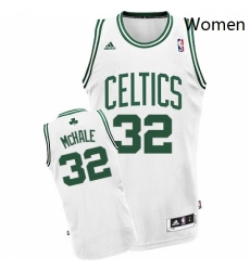 Womens Adidas Boston Celtics 32 Kevin Mchale Swingman White Home NBA Jersey 