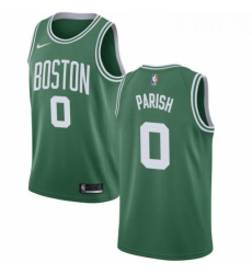 Womens Nike Boston Celtics 0 Robert Parish Swingman GreenWhite No Road NBA Jersey Icon Edition 