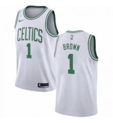 Womens Nike Boston Celtics 1 Walter Brown Swingman White NBA Jersey Association Edition