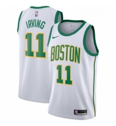 Womens Nike Boston Celtics 11 Kyrie Irving Swingman White NBA Jersey City Edition 