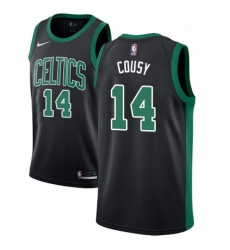 Youth Adidas Boston Celtics 14 Bob Cousy Swingman Black NBA Jersey Statement Edition