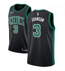 Youth Adidas Boston Celtics 3 Dennis Johnson Swingman Black NBA Jersey Statement Edition