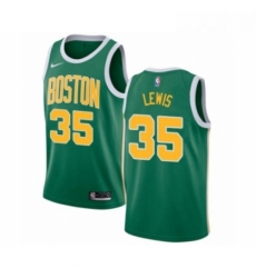 Youth Nike Boston Celtics 35 Reggie Lewis Green Swingman Jersey Earned Edition 