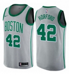 Youth Nike Boston Celtics 42 Al Horford Swingman Gray NBA Jersey City Edition
