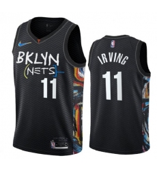 Men Brooklyn Nets 11 Kevin Irving 2020 New City Edition NBA Jersey
