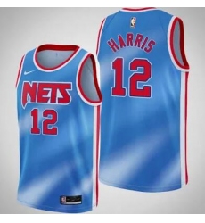 Men Brooklyn Nets 12 Joe Harris Blue NBA Swingman 2021 Jersey