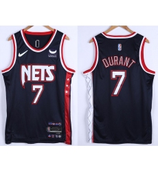 Men Brooklyn Nets Kevin Durant #7 75th Anniversary Swingman Stitched Basketball Jersey