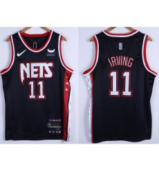 Men Brooklyn Nets Kyrie Irving #11 75th Anniversary Swingman Stitched Basketball Jersey