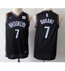 Men Nets 7 Kevin Durant City Edition NBA Basketball Jersey