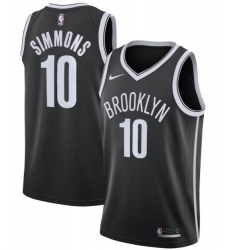 Men Nike Brooklyn Nets 10 Ben Simmons Icon Edition Swingman Jersey