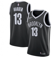 Men Nike Brooklyn Nets 13 James Harden Black NBA Swingman Icon Edition Jersey