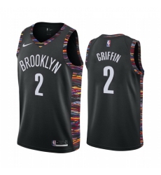Men Nike Brooklyn Nets 2 Blake Griffin Black NBA Swingman City Edition 2018 19 Jersey