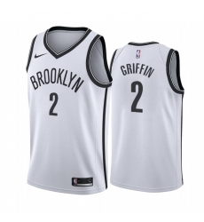 Men Nike Brooklyn Nets 2 Blake Griffin White NBA Swingman Association Edition Jersey