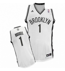 Mens Adidas Brooklyn Nets 1 DAngelo Russell Swingman White Home NBA Jersey
