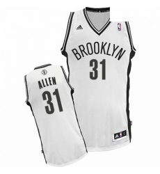 Mens Adidas Brooklyn Nets 31 Jarrett Allen Swingman White Home NBA Jersey 