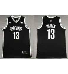 Men's Brooklyn Nets #13 James Harden 2021 22 Navy Swingman City Edition Stitched Basketball Jersey