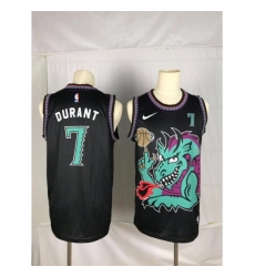 Men's Brooklyn Nets #7 Kevin Durant Dragon Black Jersey