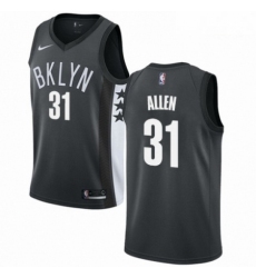Mens Nike Brooklyn Nets 31 Jarrett Allen Authentic Gray NBA Jersey Statement Edition 