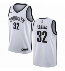 Mens Nike Brooklyn Nets 32 Julius Erving Swingman White NBA Jersey Association Edition