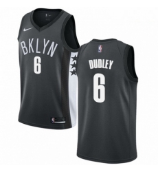 Mens Nike Brooklyn Nets 6 Jared Dudley Swingman Gray NBA Jersey Statement Edition 