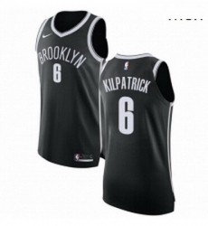 Mens Nike Brooklyn Nets 6 Sean Kilpatrick Authentic Black Road NBA Jersey Icon Edition