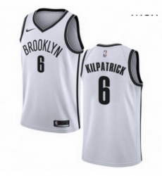Mens Nike Brooklyn Nets 6 Sean Kilpatrick Authentic White NBA Jersey Association Edition
