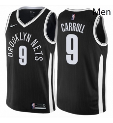 Mens Nike Brooklyn Nets 9 DeMarre Carroll Swingman Black NBA Jersey City Edition 