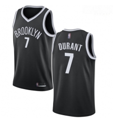 Nets #7 Kevin Durant Black Basketball Swingman Icon Edition Jersey