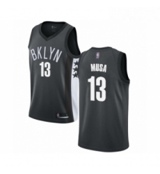 Womens Brooklyn Nets 13 Dzanan Musa Authentic Gray Basketball Jersey Statement Edition 