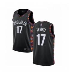 Womens Brooklyn Nets 17 Garrett Temple Swingman Black Basketball Jersey 2018 19 City Edition 