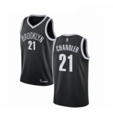 Womens Brooklyn Nets 21 Wilson Chandler Authentic Black Basketball Jersey Icon Edition 