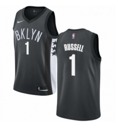 Womens Nike Brooklyn Nets 1 DAngelo Russell Authentic Gray NBA Jersey Statement Edition