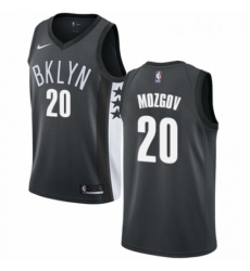 Womens Nike Brooklyn Nets 20 Timofey Mozgov Authentic Gray NBA Jersey Statement Edition