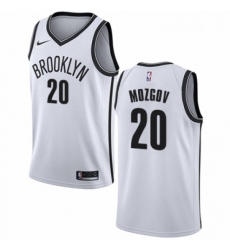 Womens Nike Brooklyn Nets 20 Timofey Mozgov Authentic White NBA Jersey Association Edition