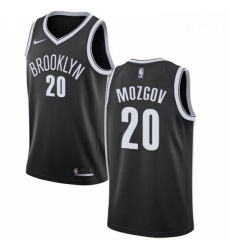 Womens Nike Brooklyn Nets 20 Timofey Mozgov Swingman Black Road NBA Jersey Icon Edition