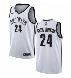 Womens Nike Brooklyn Nets 24 Rondae Hollis Jefferson Authentic White NBA Jersey Association Edition