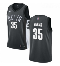 Womens Nike Brooklyn Nets 35 Kenneth Faried Swingman Gray NBA Jersey Statement Edition 
