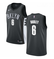 Womens Nike Brooklyn Nets 6 Jared Dudley Swingman Gray NBA Jersey Statement Edition 