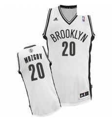 Youth Adidas Brooklyn Nets 20 Timofey Mozgov Swingman White Home NBA Jersey