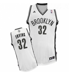Youth Adidas Brooklyn Nets 32 Julius Erving Swingman White Home NBA Jersey