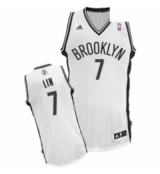 Youth Adidas Brooklyn Nets 7 Jeremy Lin Swingman White Home NBA Jersey