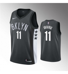 Youth Brooklyn Nets 11 Kyrie Irving 2019-20 Statement Black Jersey