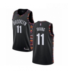 Youth Brooklyn Nets 11 Kyrie Irving Swingman Black Basketball Jersey 2018 19 City Edition 